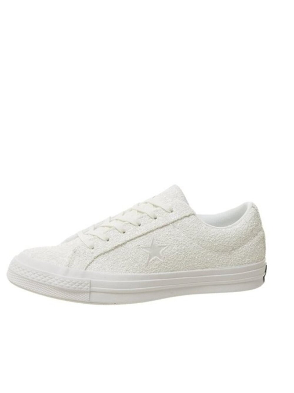 Converse One Star After Party Sneakers White Glitter Shoes Women Size 8